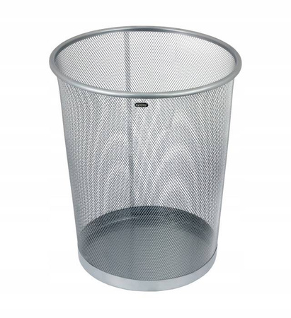 Kosz na papier okrągły Grand GR-018S 19 l srebrny