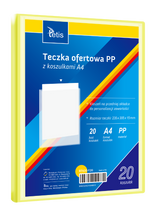 TECZKA OFERTOWA PP Z 20 KOSZULKAMI A4 ŻÓŁTA BT630-Y20