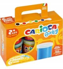 Farba Carioca tempera do malowania palcami 6 kol.