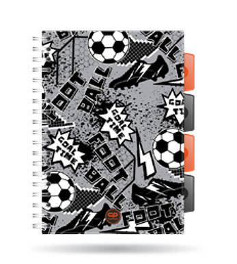 COOLPACK KOŁOZESZYT A5 PP GREY BALL