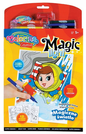 Magiczna książeczka Magiczne Światło Colorino Kids