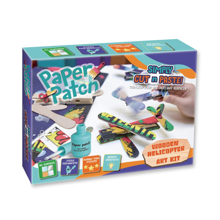 STRIGO ZESTAW KREATYWNY DREWNIANY HELIKOPTER