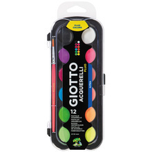 GIOTTO AKWARELE 12KOL. BLISTER FLUO FILA