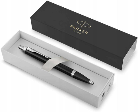 PARKER IM długopis Black Lacquer CT M