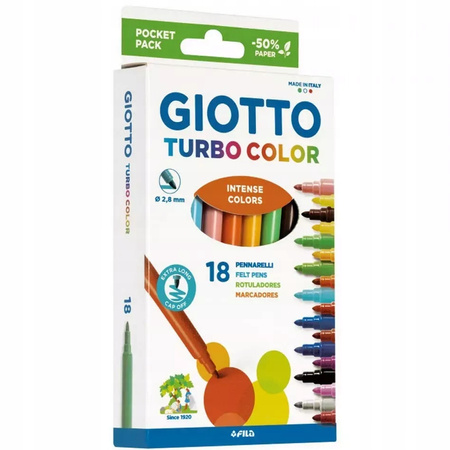 GIOTTO TURBO COLOR PISAKI 18 KOLORÓW FILA