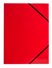 Teczka kartonowa A4 Tetis BT600 z gumką CZERWONA