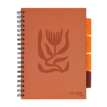 Kołozeszyt STRIGO PADS Project Book B5 kratka Floral ceglany