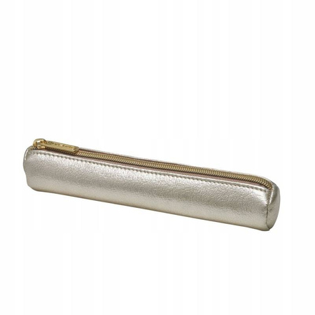 Herlitz Piórnik kosmetyczka okrągła Metalic Gold