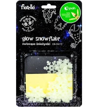 OZDOBY fluorescencyjne  ŚNIEŻYNKI GR-GW12