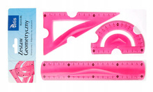 Zestaw geometryczny Tetis BL010 RÓŻOWY