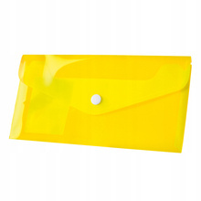 Koperta DL Tetis BT612 na zatrzask ŻÓŁTA
