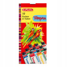 Farby tempery Herlitz 10 kolorów 16 ml