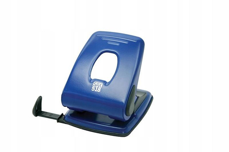 Dziurkacz SAX518 do 40 kartek niebieski biurowy