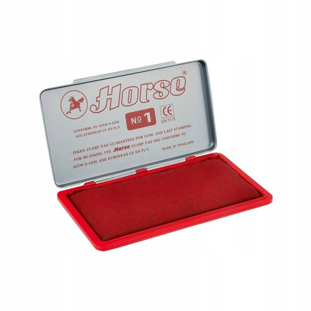 Poduszka do stempli HORSE nr 1 - czerwona 150x74mm