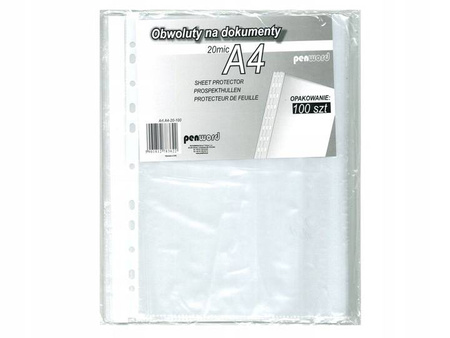 Bantex Koszulki A4 groszkowe 100 szt