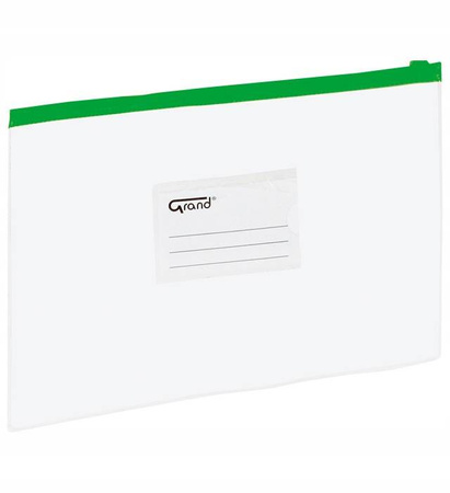 Koperta z zamkiem strunowym GrandEC009B A4 zielona