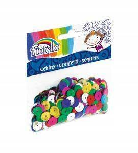 Cekiny confetti rozetka FIORELLO
