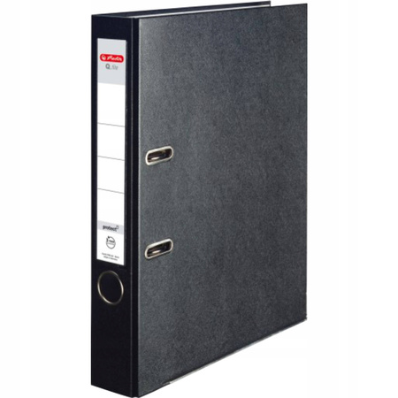 Herlitz Segregator Q.file 5 cm Czarny