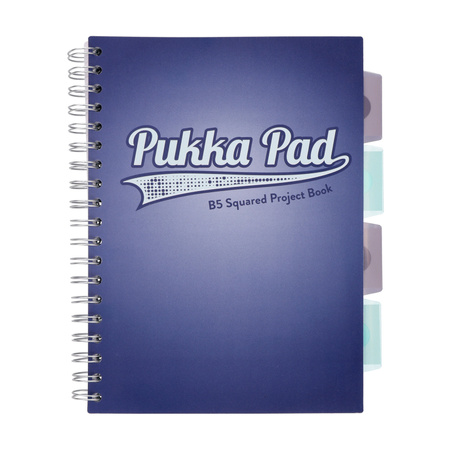 PUKKA PROJECT BOOK NAVY B5 KRATKA GRANATOWY 100K 80G