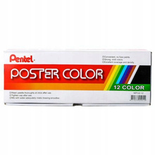 PENTEL FARBY PLAKATOWE 12 KOLORÓW
