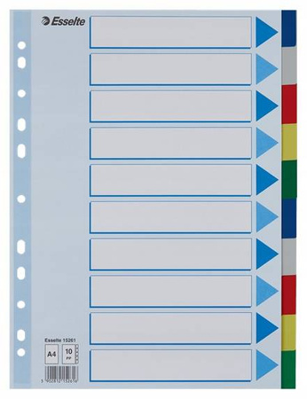 PRZEKŁADKA ESSELTE A4 PP 10 KOL