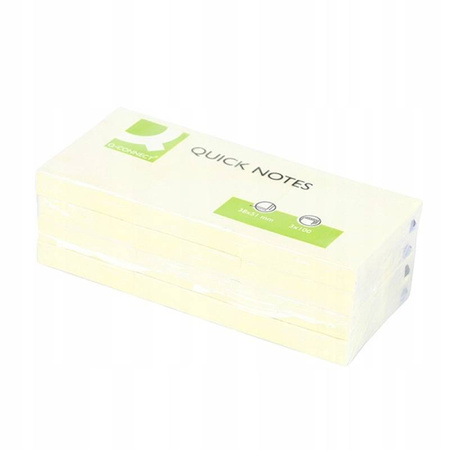 Bloczek samoprzylepny jasnożółty karteczki 4szt