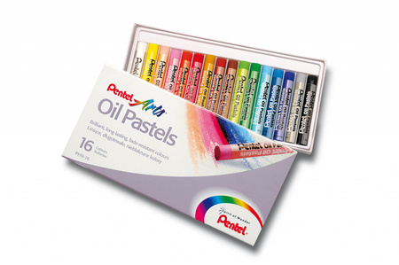 Kredki pastele olejne PENTEL PHN-16 16 kolorów