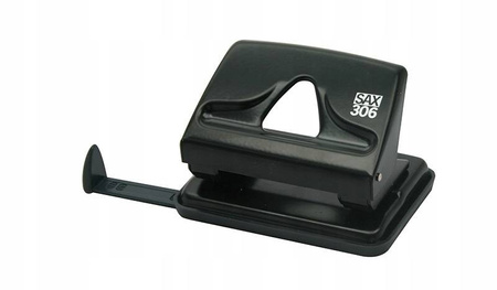 Dziurkacz SAX306 do 20 kartek czarny biurowy