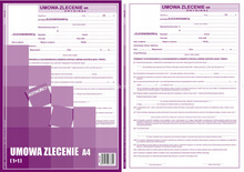 Druk Umowa zlecenie A4 Emeko 889 (1+1)