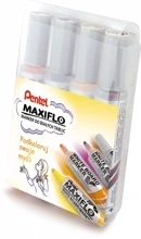 Pentel Markery suchościeralne Maxiflo 4 kolory w etui