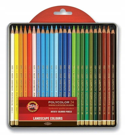 Kredki Koh i Noor POLYCOLOR 24 kolory - krajobrazy