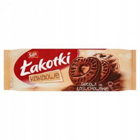 Ciastka Łakotki SAN 168 g kakaowe 12szt