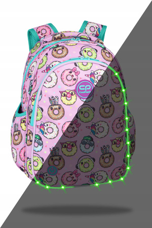 COOLPACK JIMMY LED PLECAK MŁODZIEŻOWY HAPPY DONUTS 2023