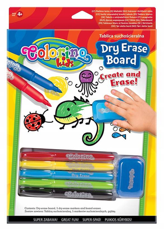 Tablica suchościeralna Colorino Kids