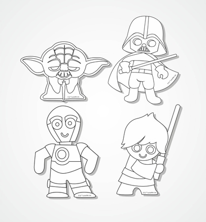 Magnesy na lodówkę Colorino Star Wars