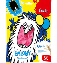 BALONY 12" METAL RÓŻOWY Fiorello 50 szt.