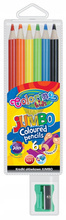 Kredki ołówkowe okrągłe Jumbo 6 kol. Colorino
