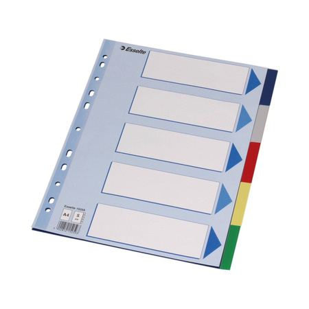 PRZEKŁ.ESS.A4 PLAST.PP 5CZ