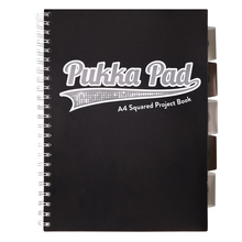PUKKA PROJECT BOOK SAGE A4 KRATKA BLACK&GREY 100K 80G