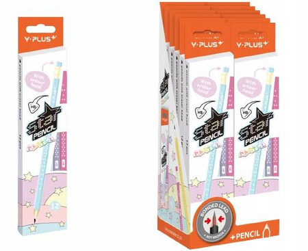 Zestaw 12 ołówków HB Y-PLUS Pastel