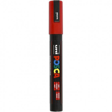 MARKER UNI PC-5M POSCA CZERWONY nr 15