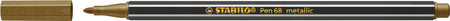 Flamaster STABILO Pen 68 METALIC ZŁOTY