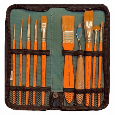 SIMPLY ACRYLIC SH 10 BRUSH ZIP CASE filA