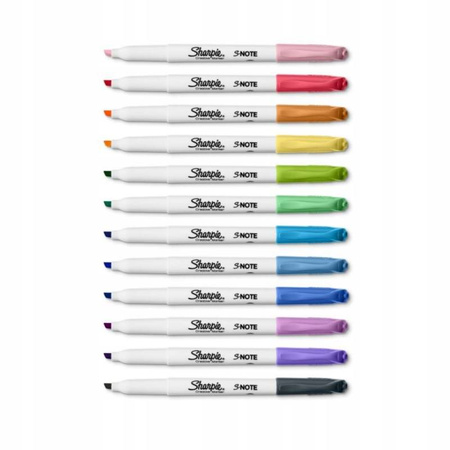 TEXTMARKER SHARPIE S-NOTE 12KOL. PASTEL