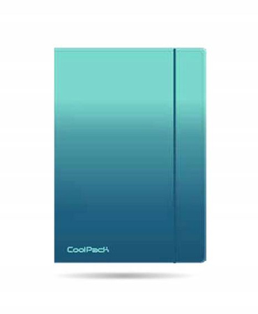 COOLPACK GRADIENT TECZKA Z GUMKĄ A4 BLUE LAGOON 23