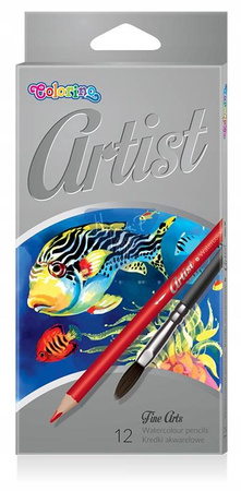 Colorino kredki akwarelowe okrągłe Artist 12 kol.