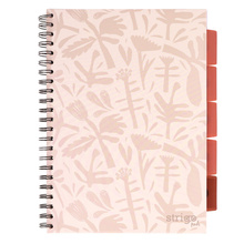 Kołozeszyt STRIGO PADS Project Book A4 kratka Floral beżowy