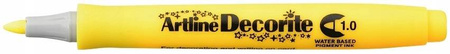 Marker permanentny Artline Decorite Żółty