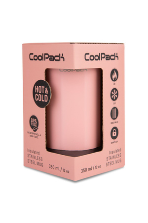 COOLPACK COFFEE MUG TOM KUBEK TERMICZNY 350ML POWDER PINK