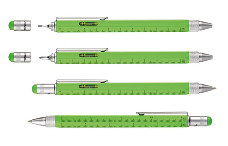 DŁUGOPIS WIELOZADANIOWY TROIKA CONSTRUCTION, ZIELONY NEON